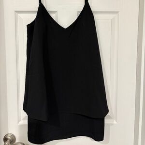 Black spaghetti strap dress